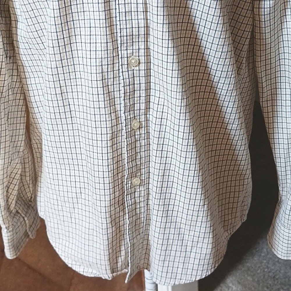 RALPH Lauren Polo Button Down Yellow/Black/White Long Sleeves Shirt Large 14/16 - Picture 2 of 8